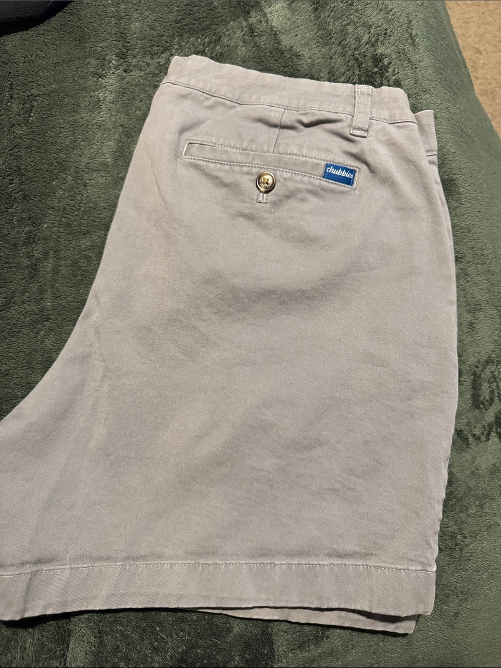 Chubbies Light Gray Casual Shorts with Back Pocket